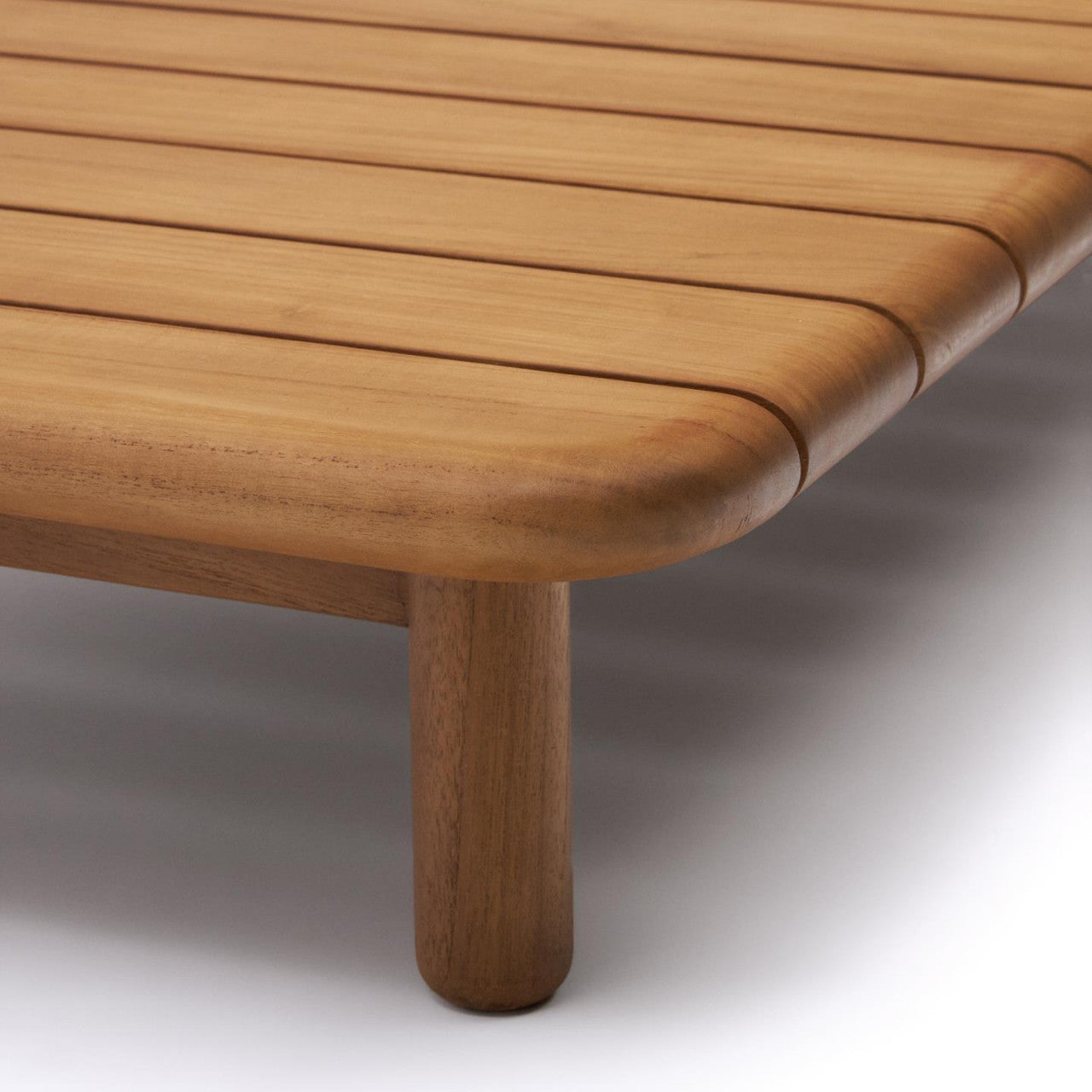 Masa de cafea exterior maro din lemn 70x140 cm Turqueta Kave Home