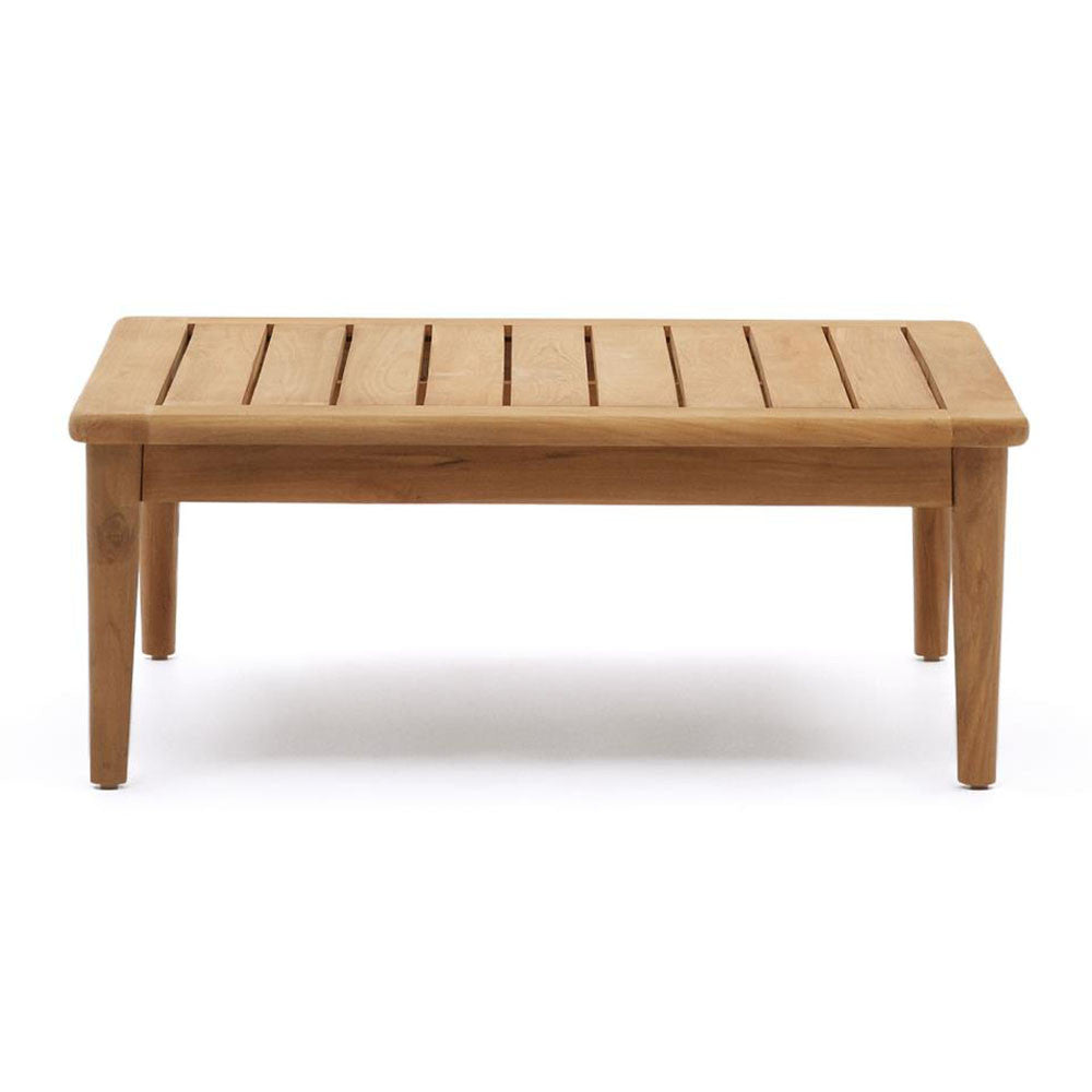 Masa de cafea exterior maro din lemn 80x80 cm Portitxol Kave Home