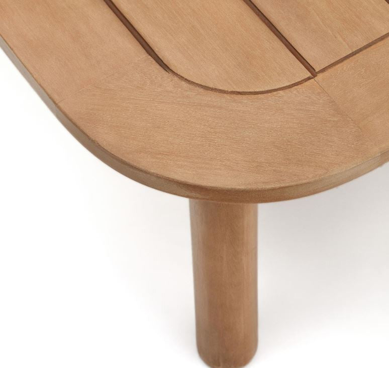 Masa de cafea exterior maro din lemn 89x140 cm Sacova Kave Home