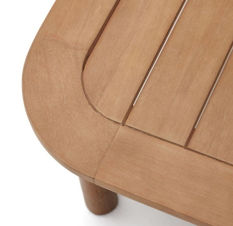 Masa de cafea exterior maro din lemn 89x140 cm Sacova Kave Home