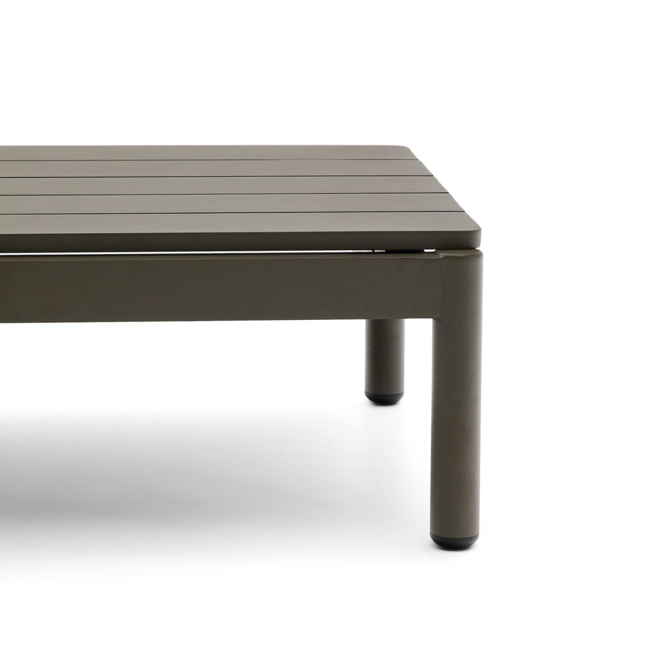 Masa de cafea exterior verde din metal 57x91 cm Sorells Kave Home