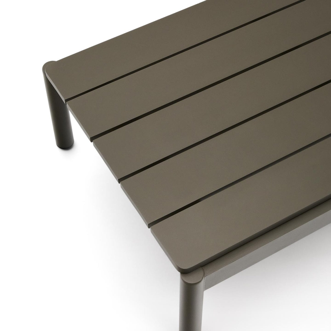 Masa de cafea exterior verde din metal 57x91 cm Sorells Kave Home