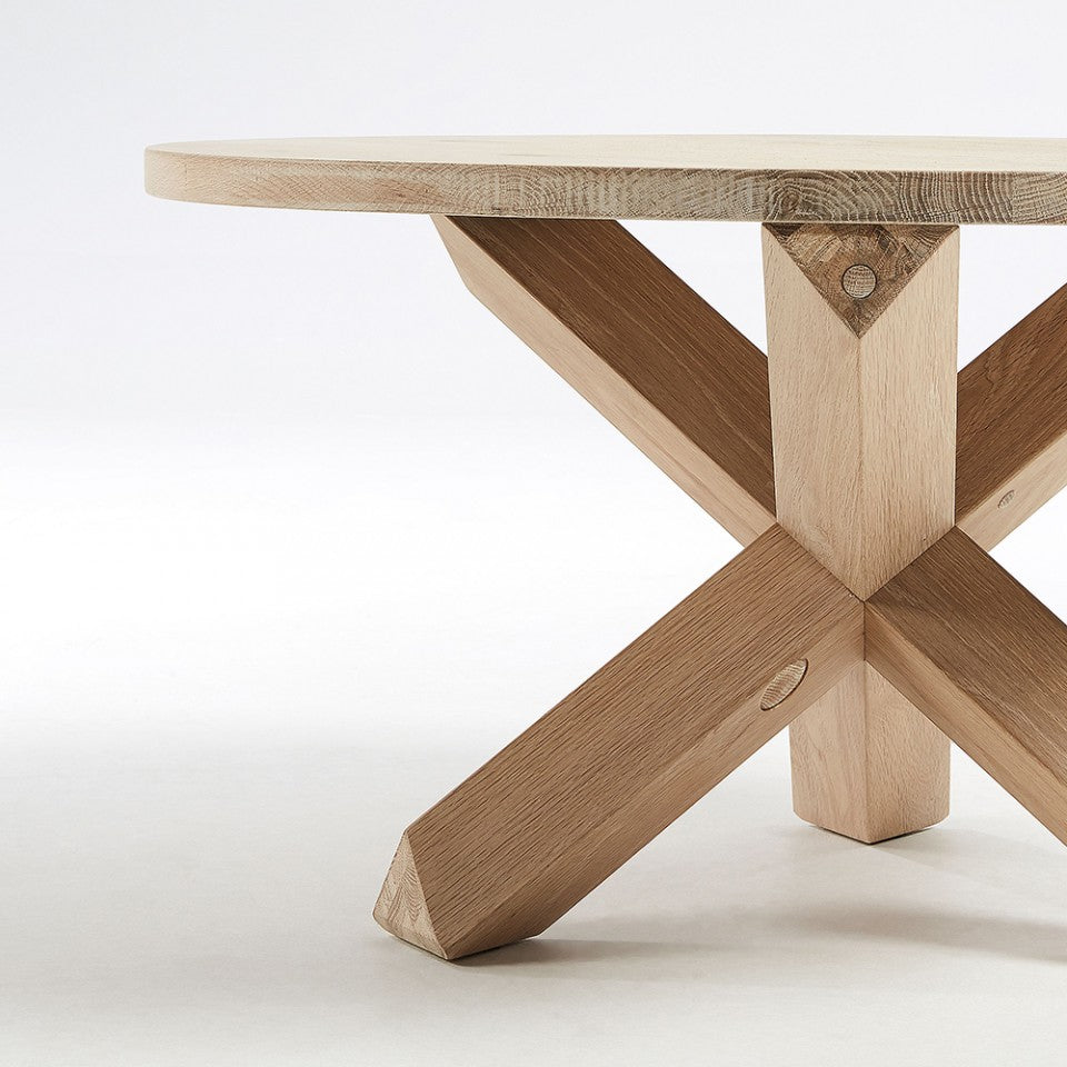 Masa de cafea maro din lemn 65 cm Lotus Kave Home