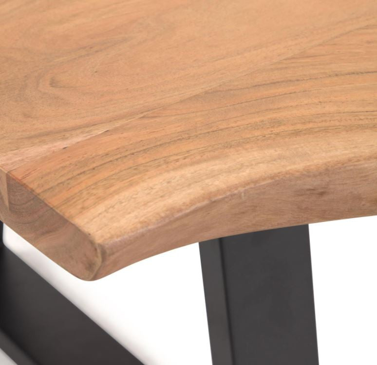 Masa de cafea maro/neagra din lemn 65x115 cm Alaia Kave Home