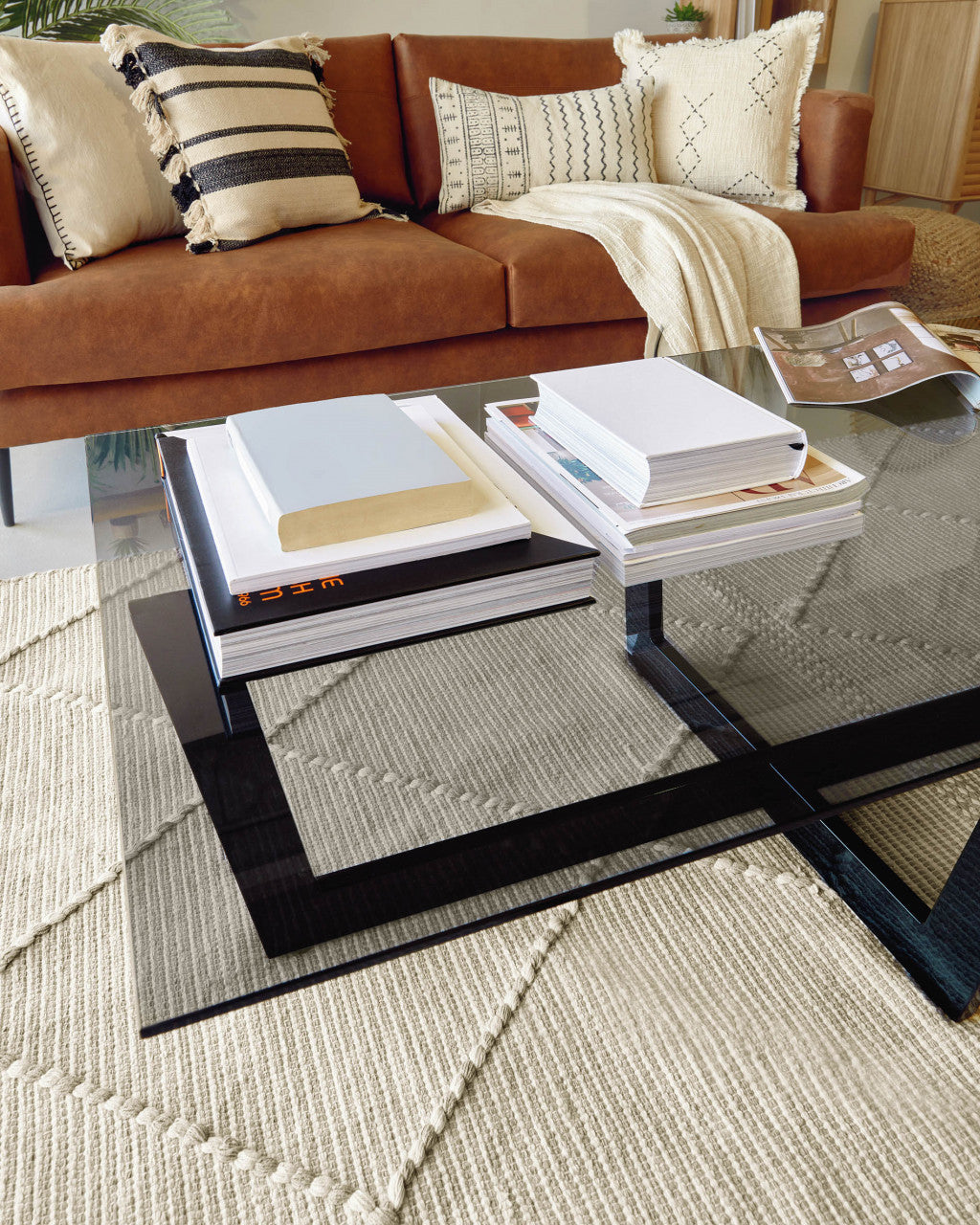 Masa de cafea neagra din metal 70x120 cm Plam Kave Home