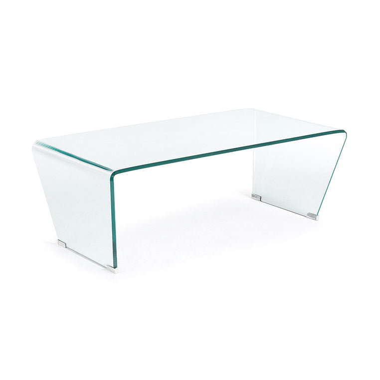Masa de cafea transparenta din sticla 60x120 cm Burano Kave Home