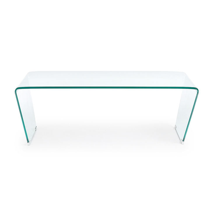 Masa de cafea transparenta din sticla 60x120 cm Burano Kave Home