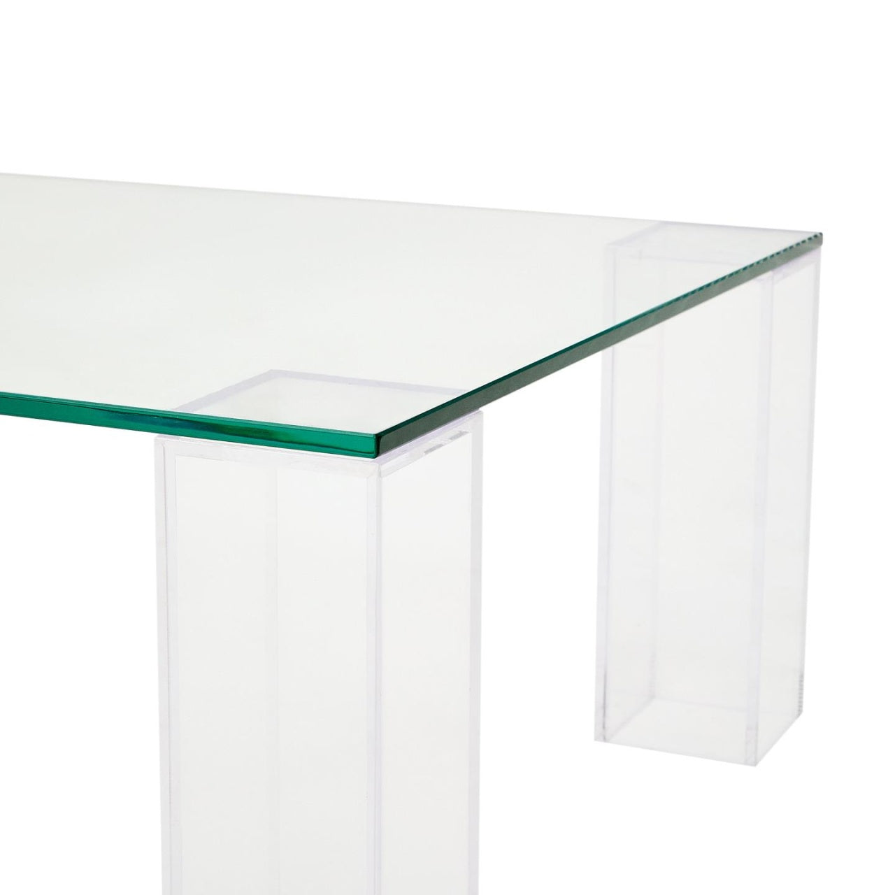 Masa de cafea transparenta din sticla 60x140 cm Adularia Kave Home