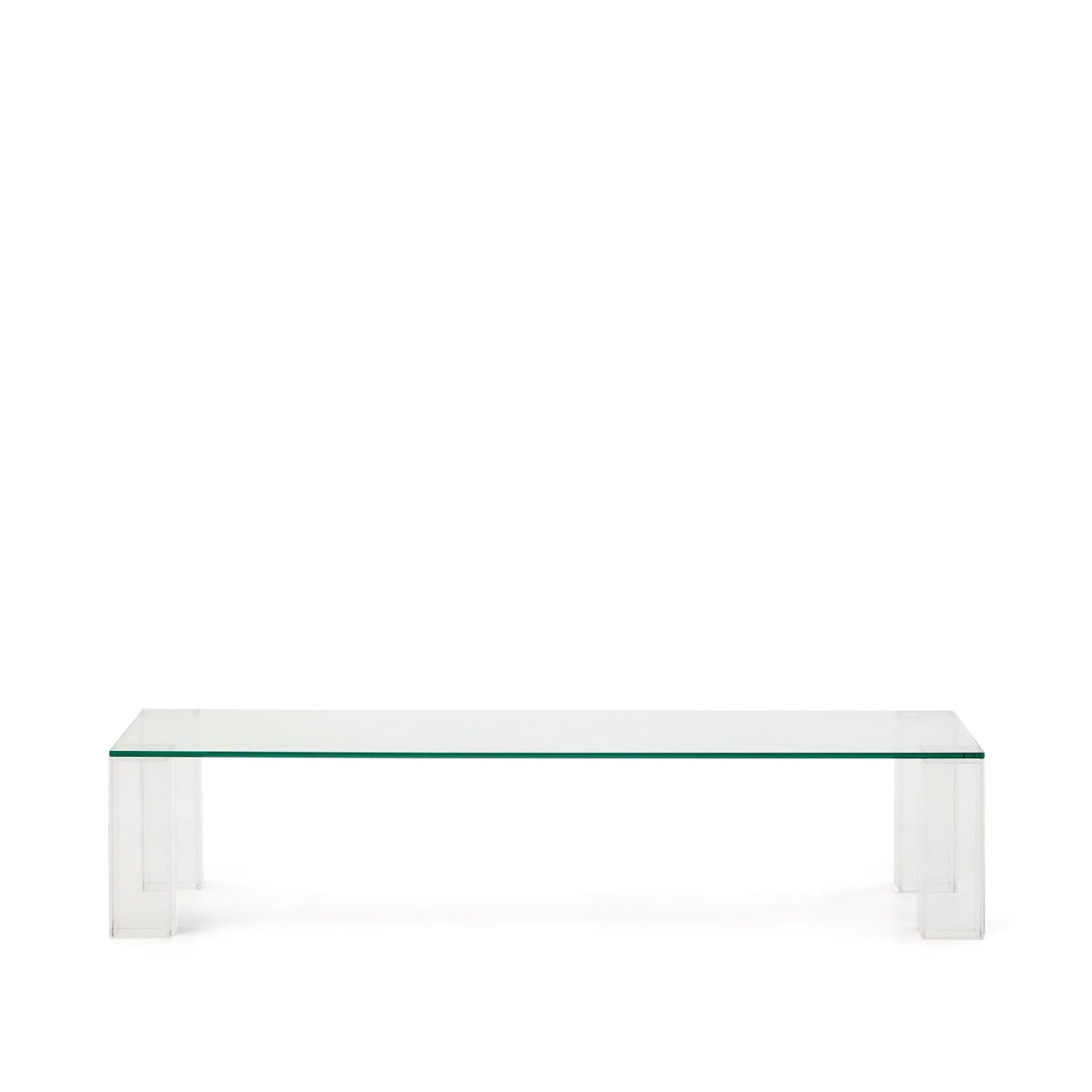 Masa de cafea transparenta din sticla 60x140 cm Adularia Kave Home