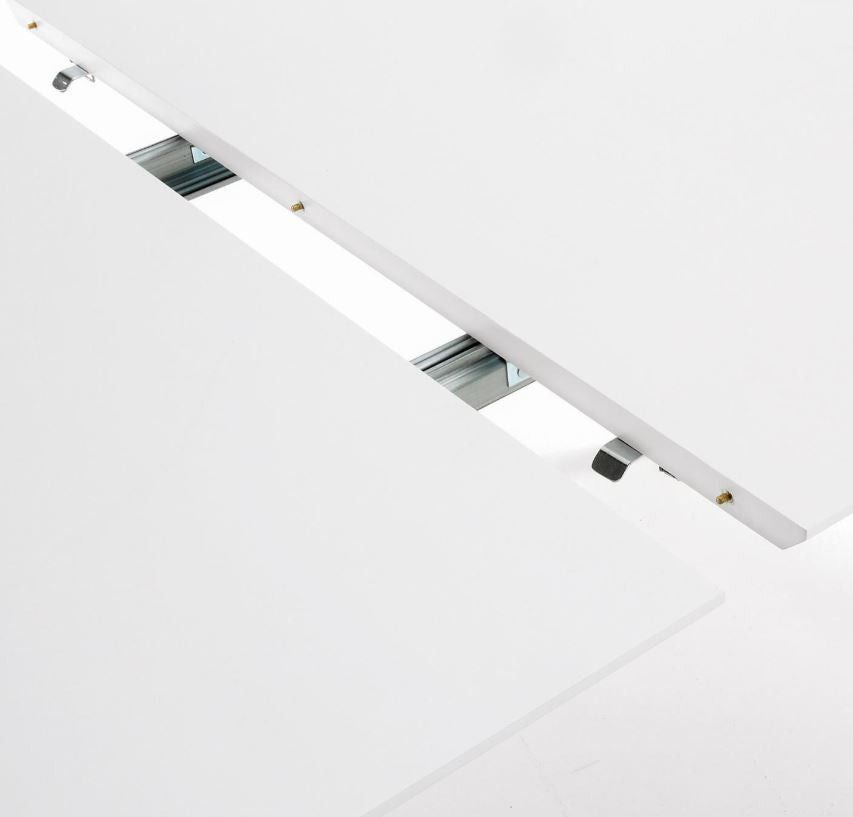 Masa dining extensibila alba/maro din lemn 90(170) cm Oqui Kave Home