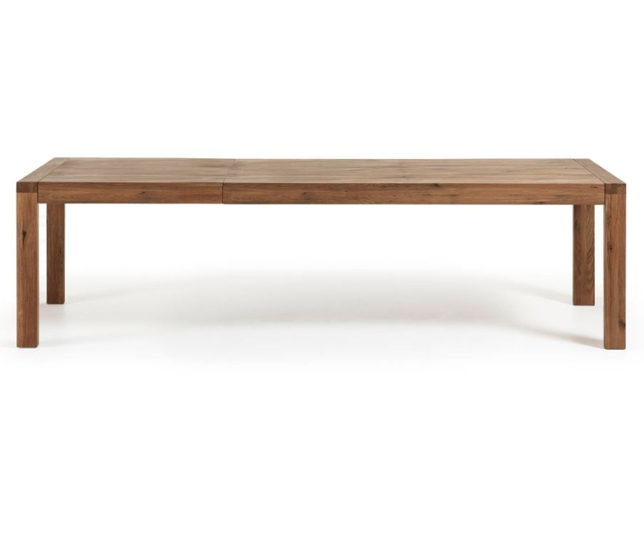 Masa dining extensibila dreptunghiulara maro din lemn 90x(180)230 cm Briva Kave Home