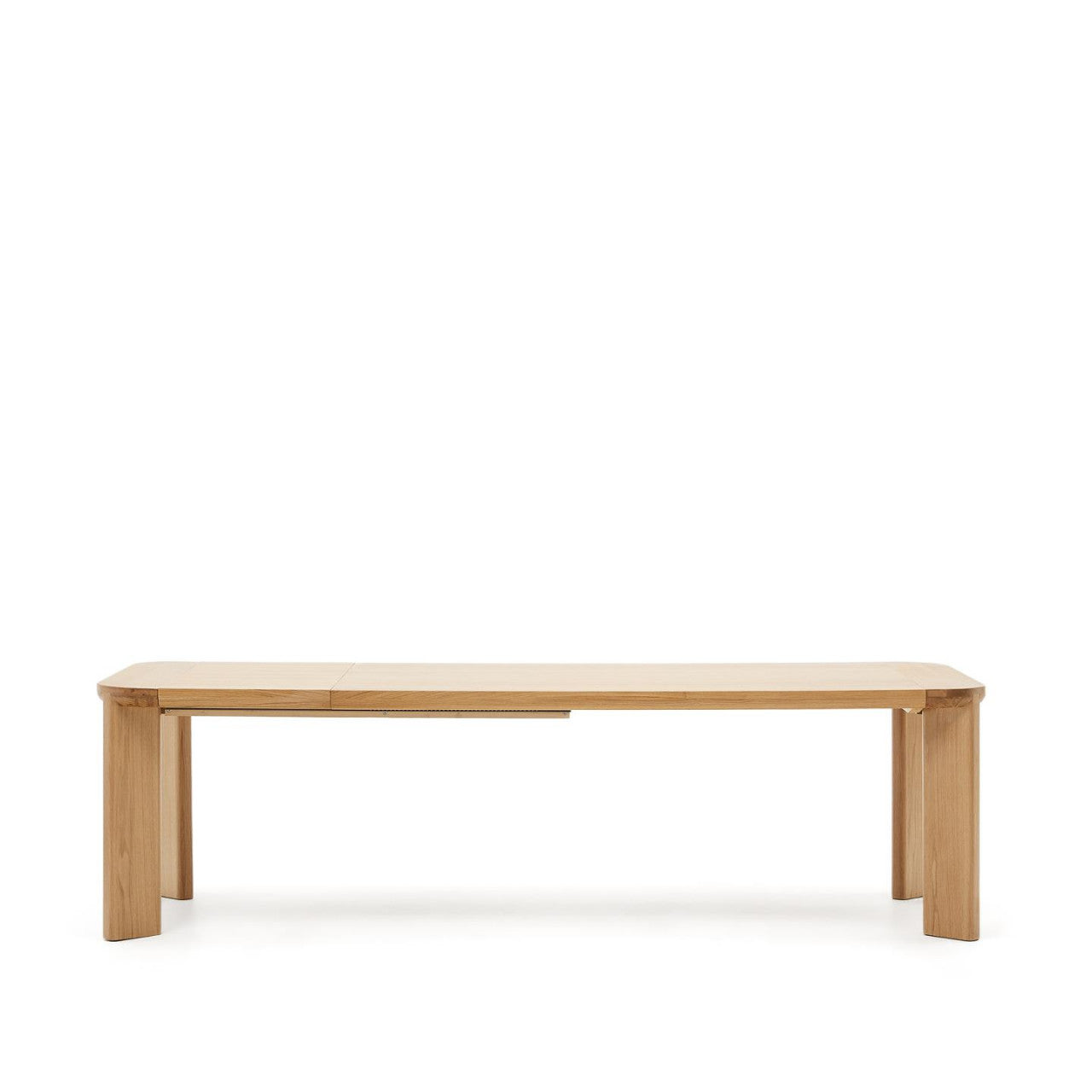 Masa dining extensibila maro din lemn 100x200(280) cm Jondal Kave Home