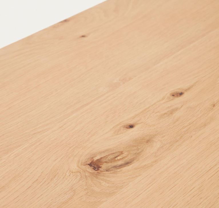 Masa dining extensibila maro din lemn 80x120(180) cm Yain Kave Home
