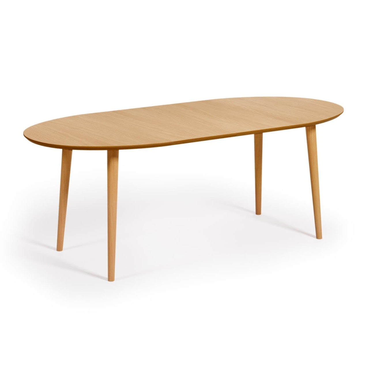 Masa dining extensibila maro din lemn 90x120(200) cm Oqui Kave Home