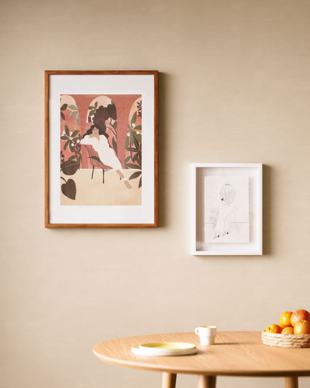Masa dining extensibila maro din lemn 90x120(200) cm Oqui Kave Home