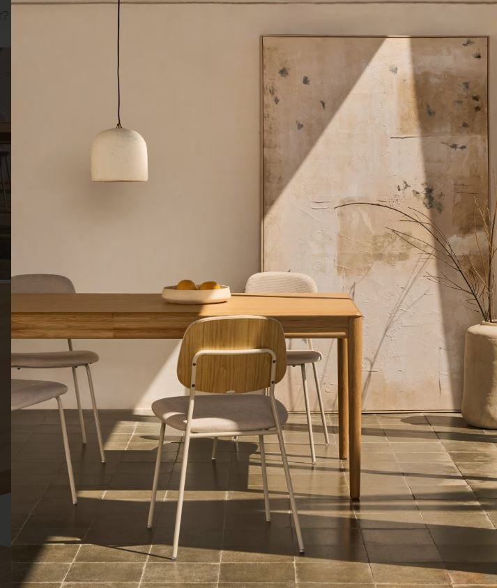 Masa dining extensibila maro din lemn 90x160(240) cm Lenon Kave Home