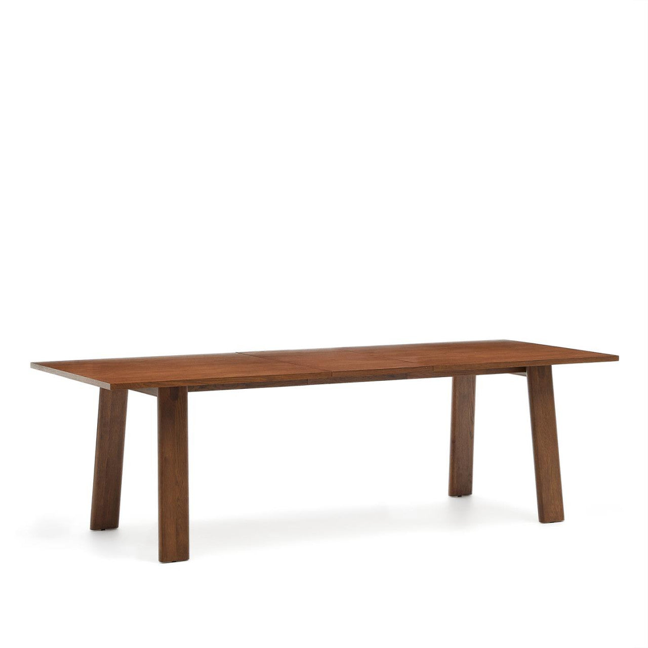 Masa dining extensibila maro inchis din lemn 95x200(250) cm Arlen Kave Home