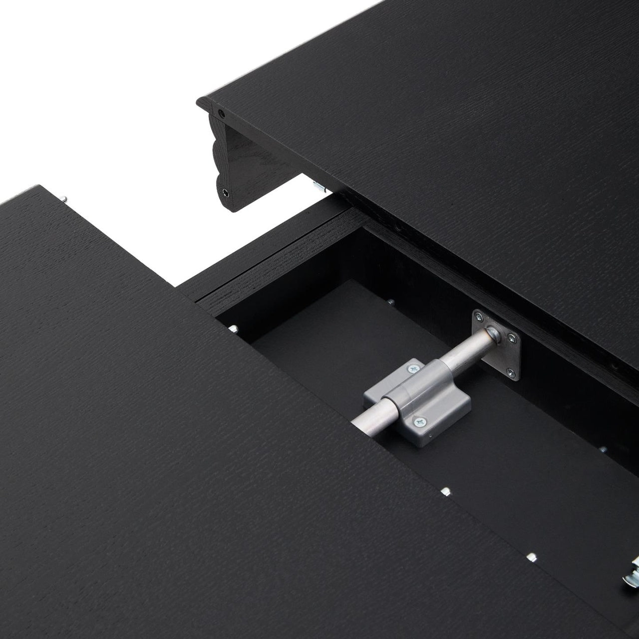 Masa dining extensibila neagra din lemn 90x200(280) cm Lenon Kave Home