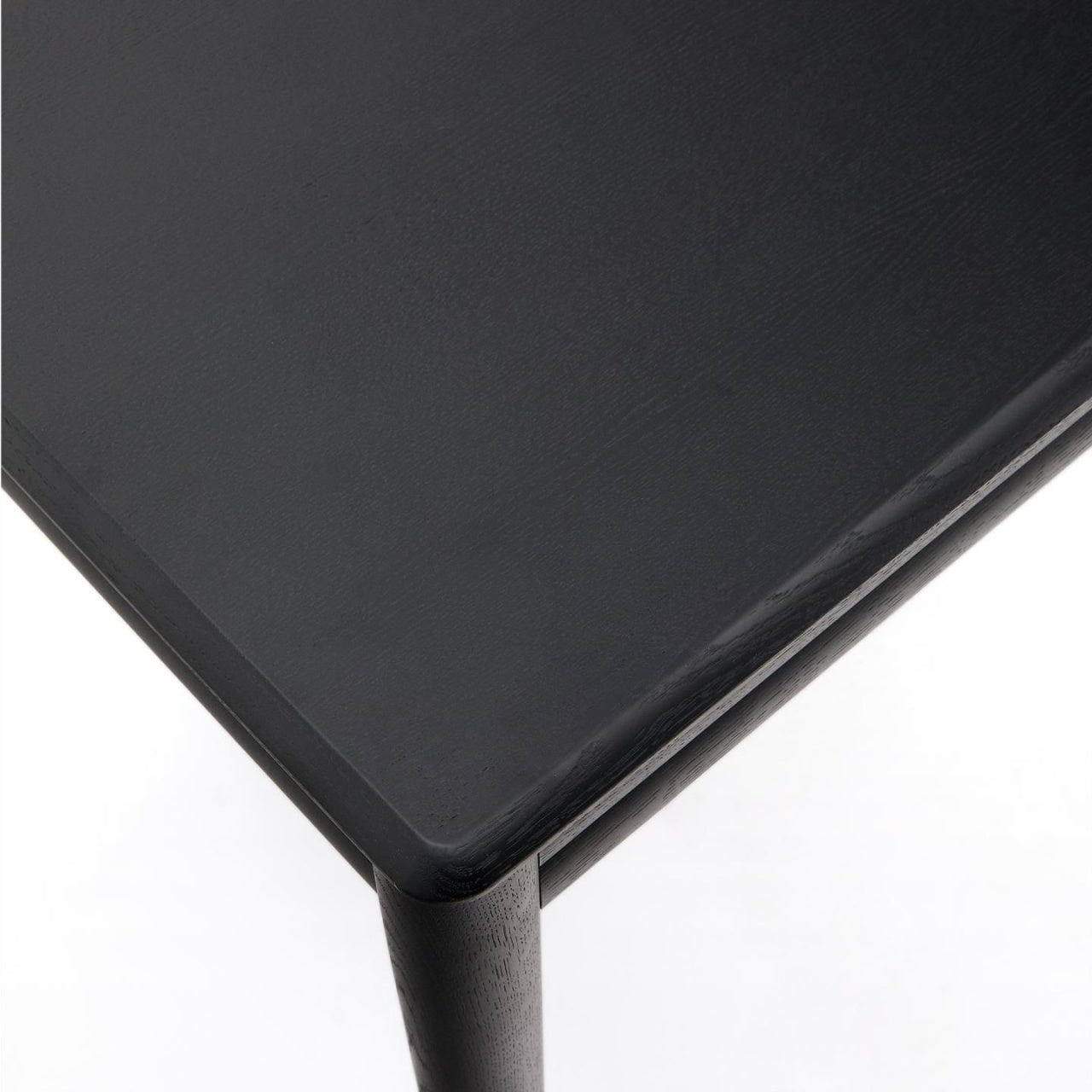 Masa dining extensibila neagra din lemn 90x200(280) cm Lenon Kave Home