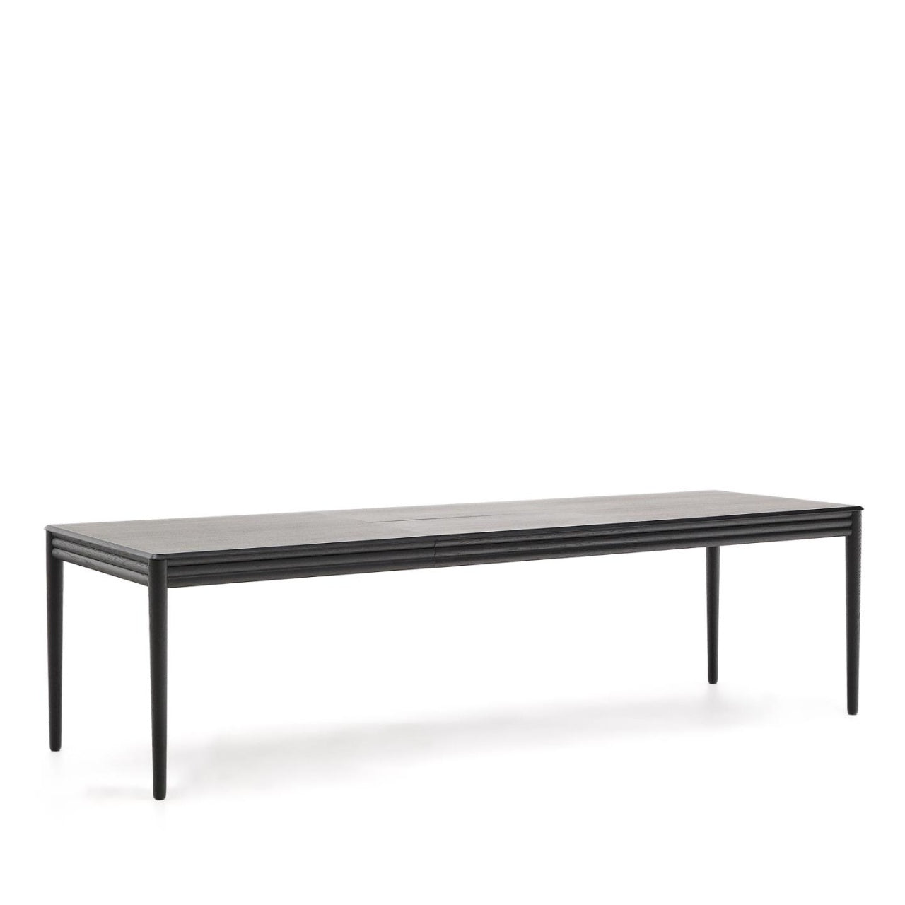 Masa dining extensibila neagra din lemn 90x200(280) cm Lenon Kave Home