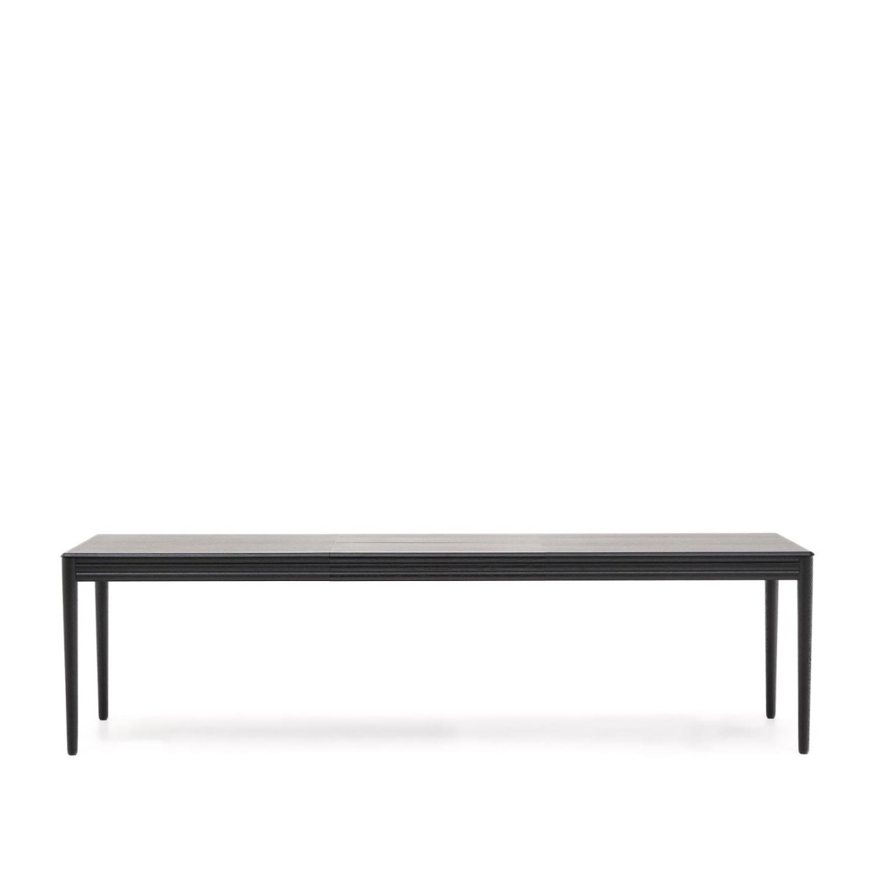 Masa dining extensibila neagra din lemn 90x200(280) cm Lenon Kave Home