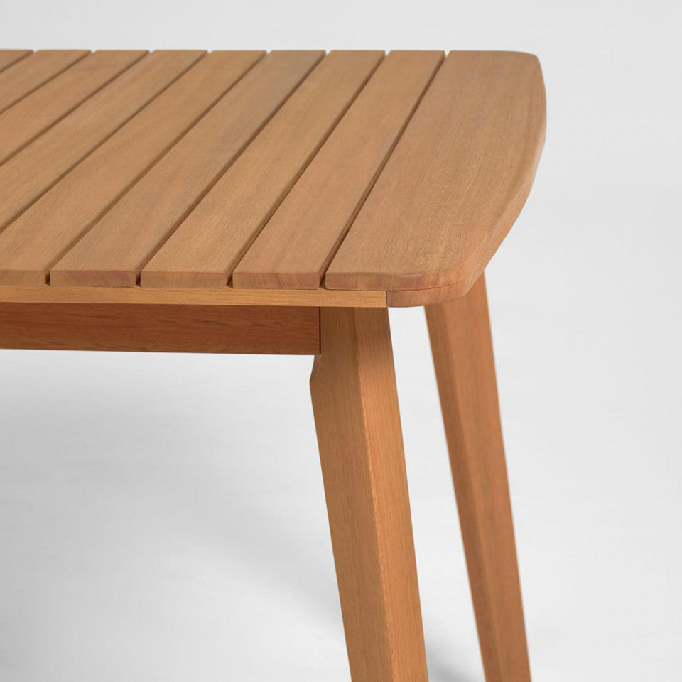 Masa dining exterior extensibila maro din lemn 100x183(240) cm Gaby Hanzel Kave Home