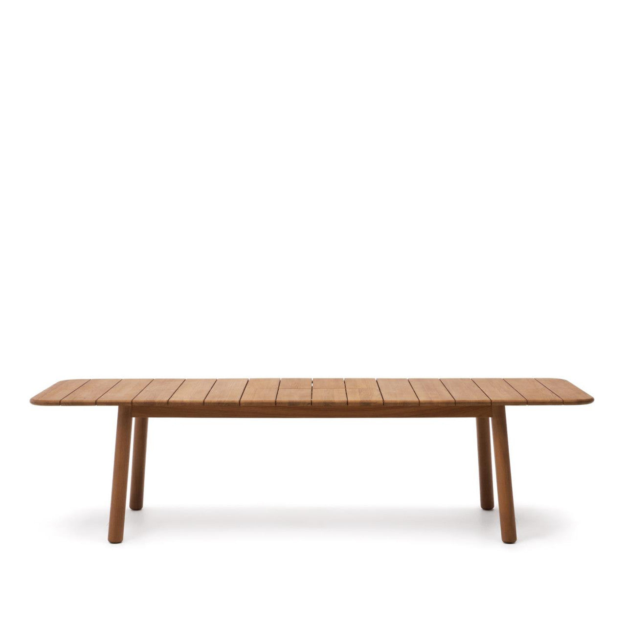 Masa dining exterior extensibila maro din lemn 100x220(294) cm Turqueta Kave Home