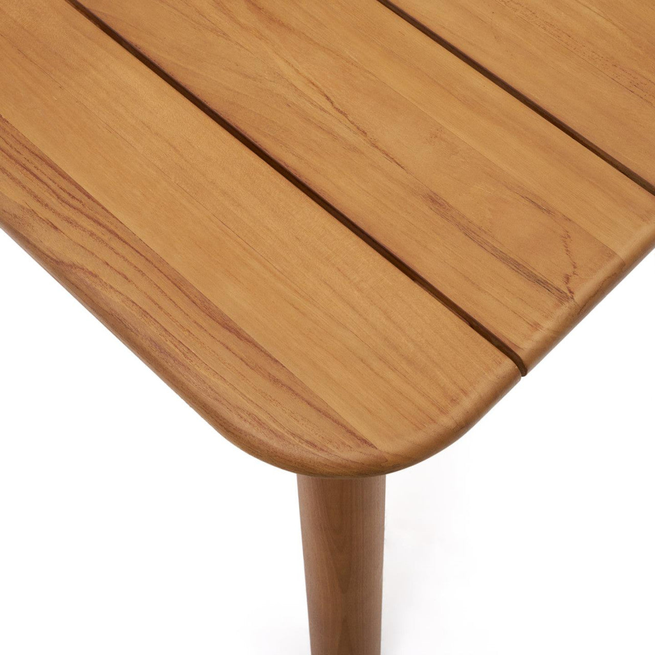 Masa dining exterior extensibila maro din lemn 100x220(294) cm Turqueta Kave Home