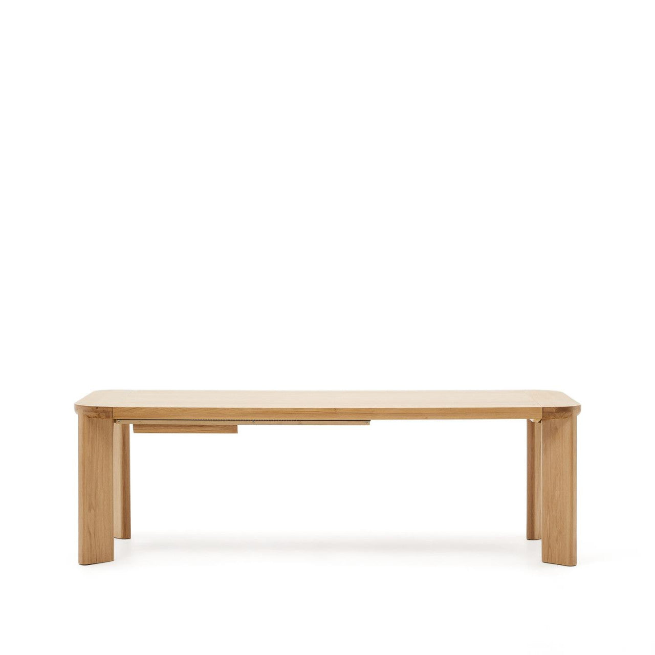 Masa dining exterior extensibila maro din lemn 100x240(320)cm Jondal Kave Home