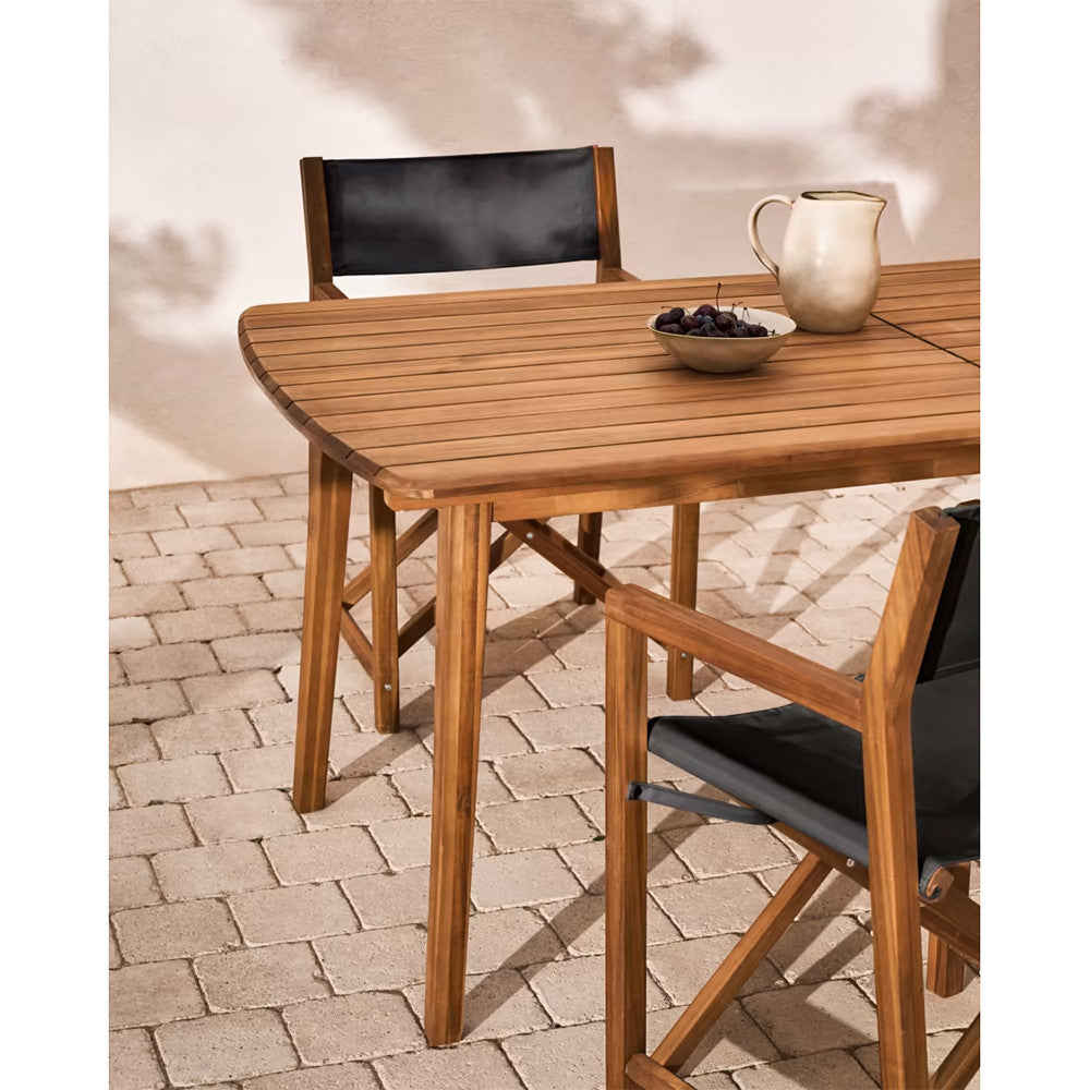Masa dining exterior extensibila maro din lemn 90x180(240) cm Thianna Kave Home