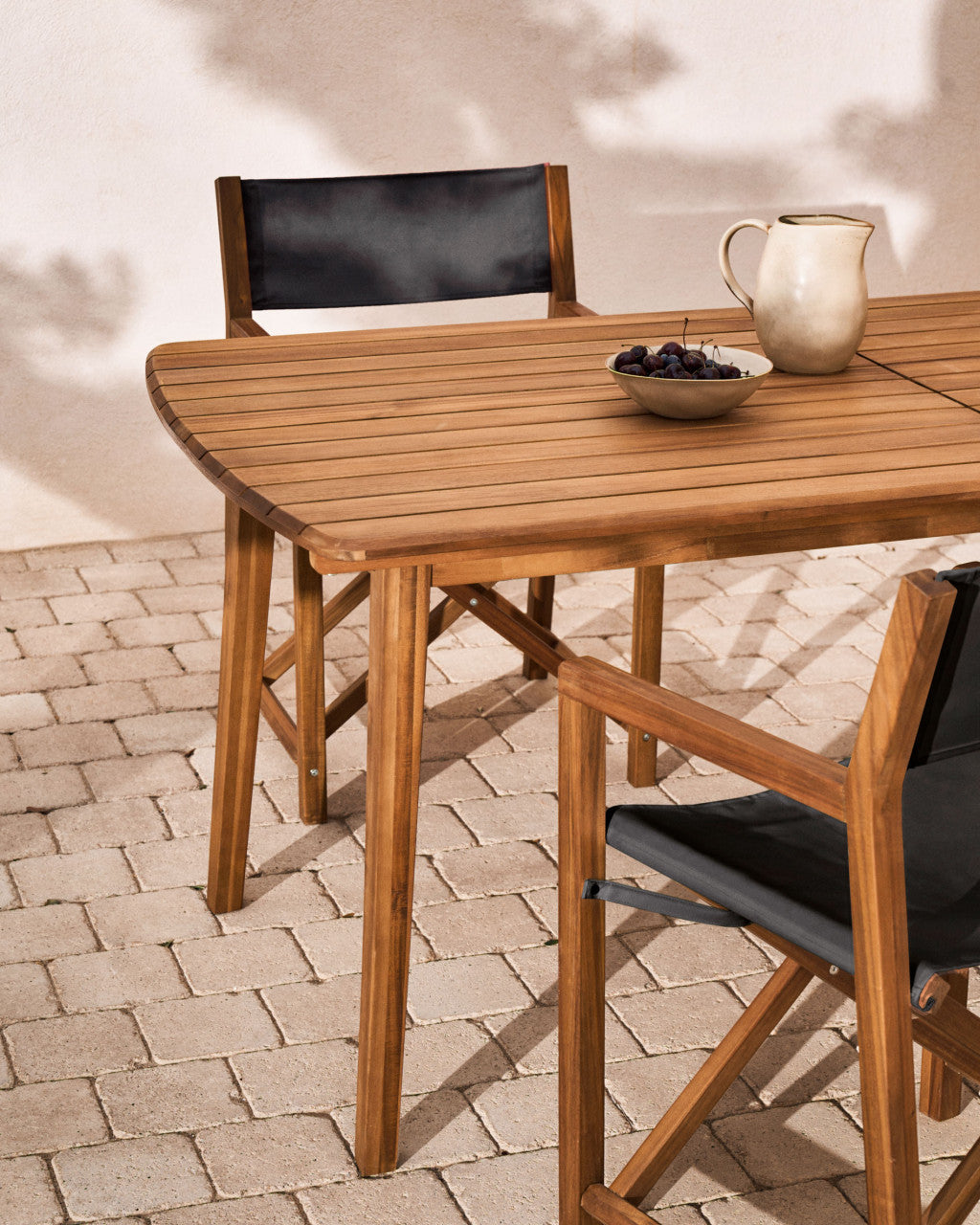 Masa dining exterior extensibila maro din lemn 90x180(240) cm Thianna Kave Home