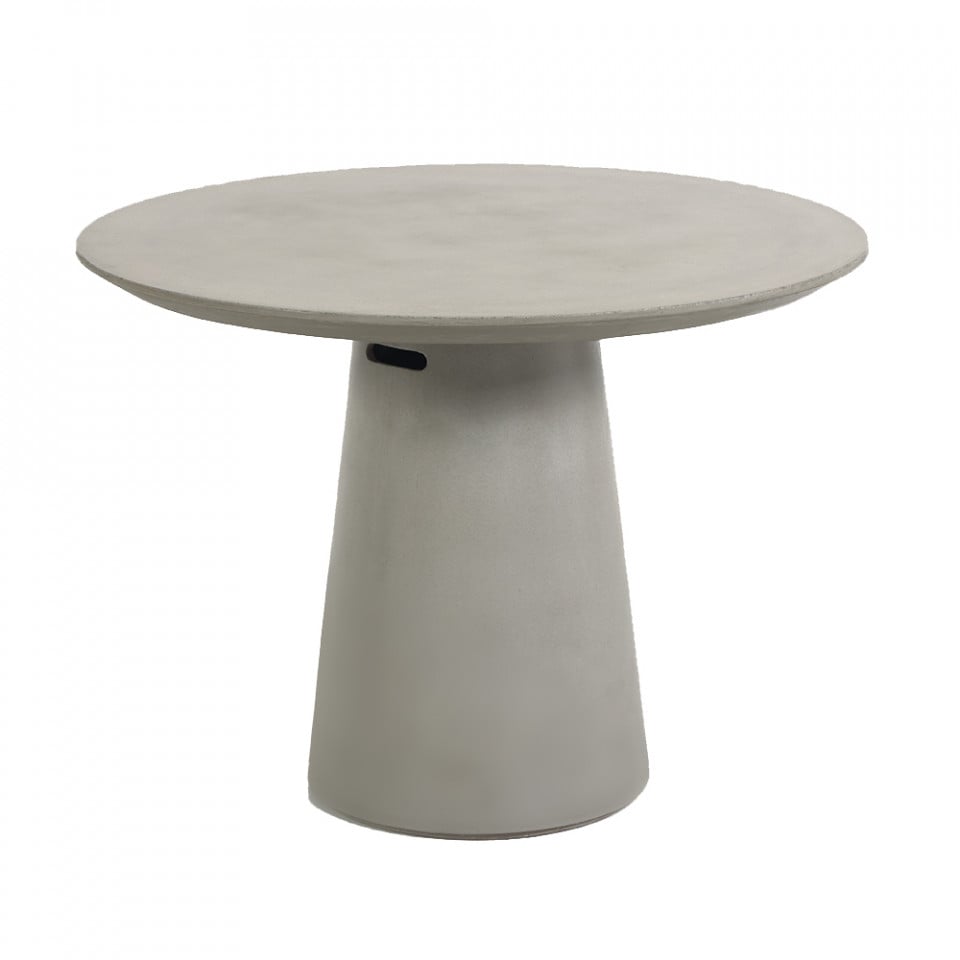 Masa dining exterior gri din ciment 120 cm Itai Kave Home