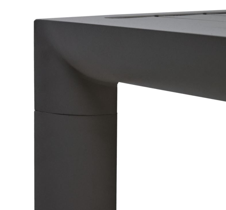 Masa dining exterior gri din metal 77x77 cm Culip Kave Home