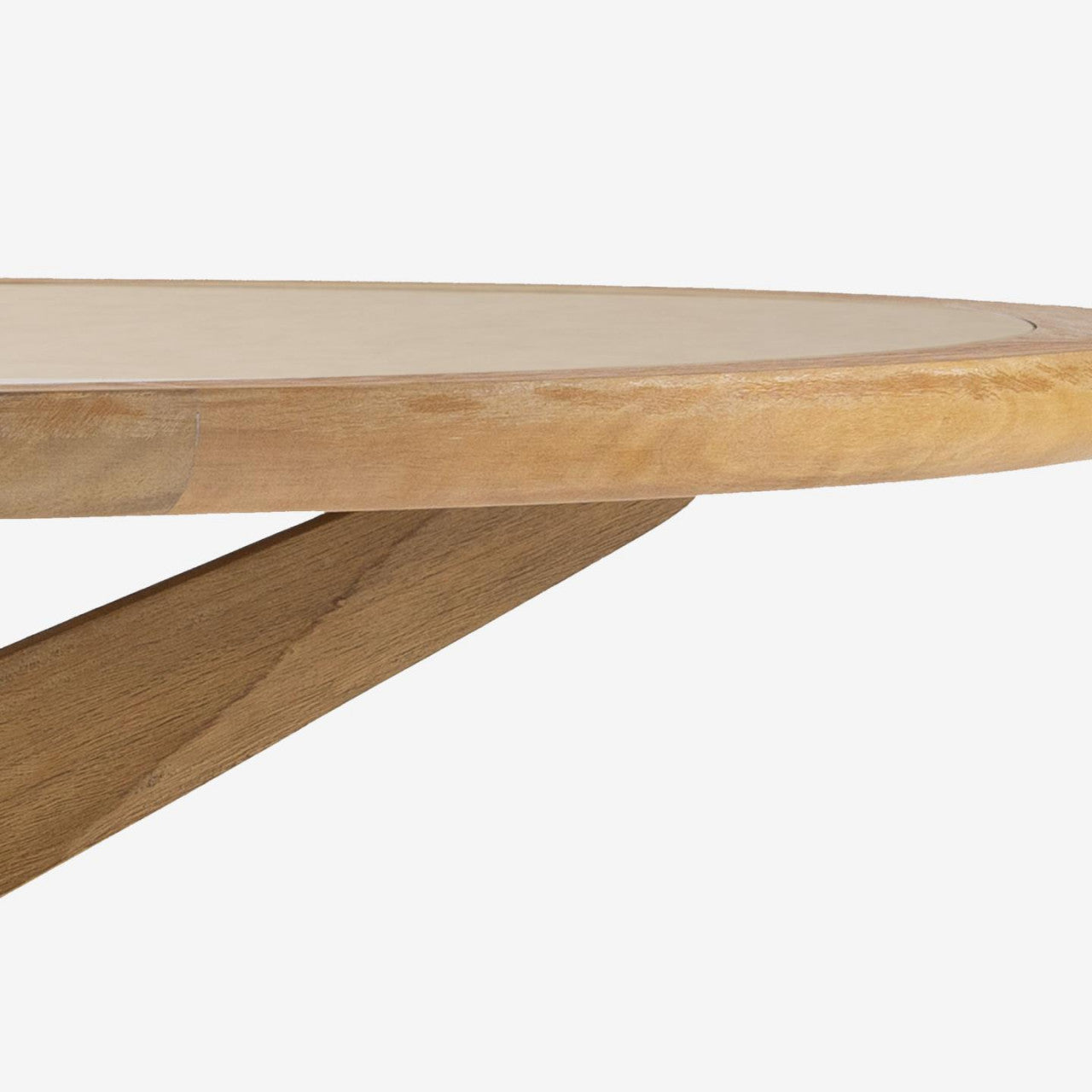 Masa dining exterior maro din ciment 120 cm Julieta Kave Home