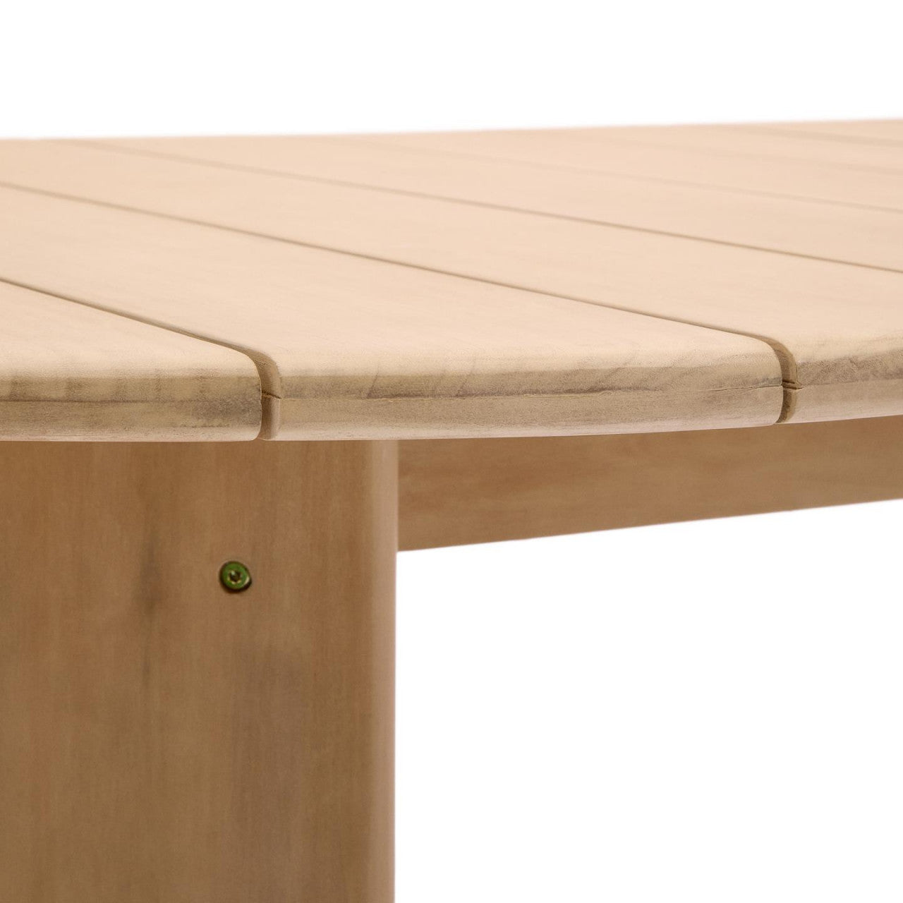 Masa dining exterior maro din lemn 110x280 cm Xoriguer Kave Home
