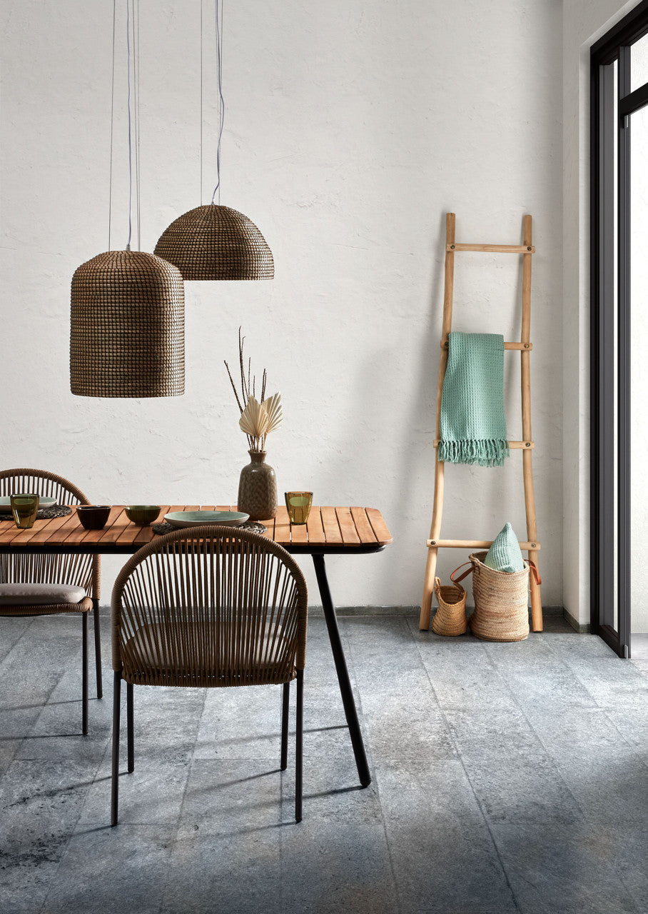 Masa dining exterior maro din lemn 90x180 cm Soumaya Kave Home