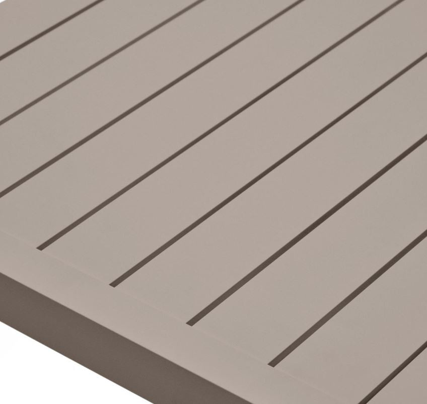 Masa dining exterior maro din metal 90x180 cm Culip Kave Home