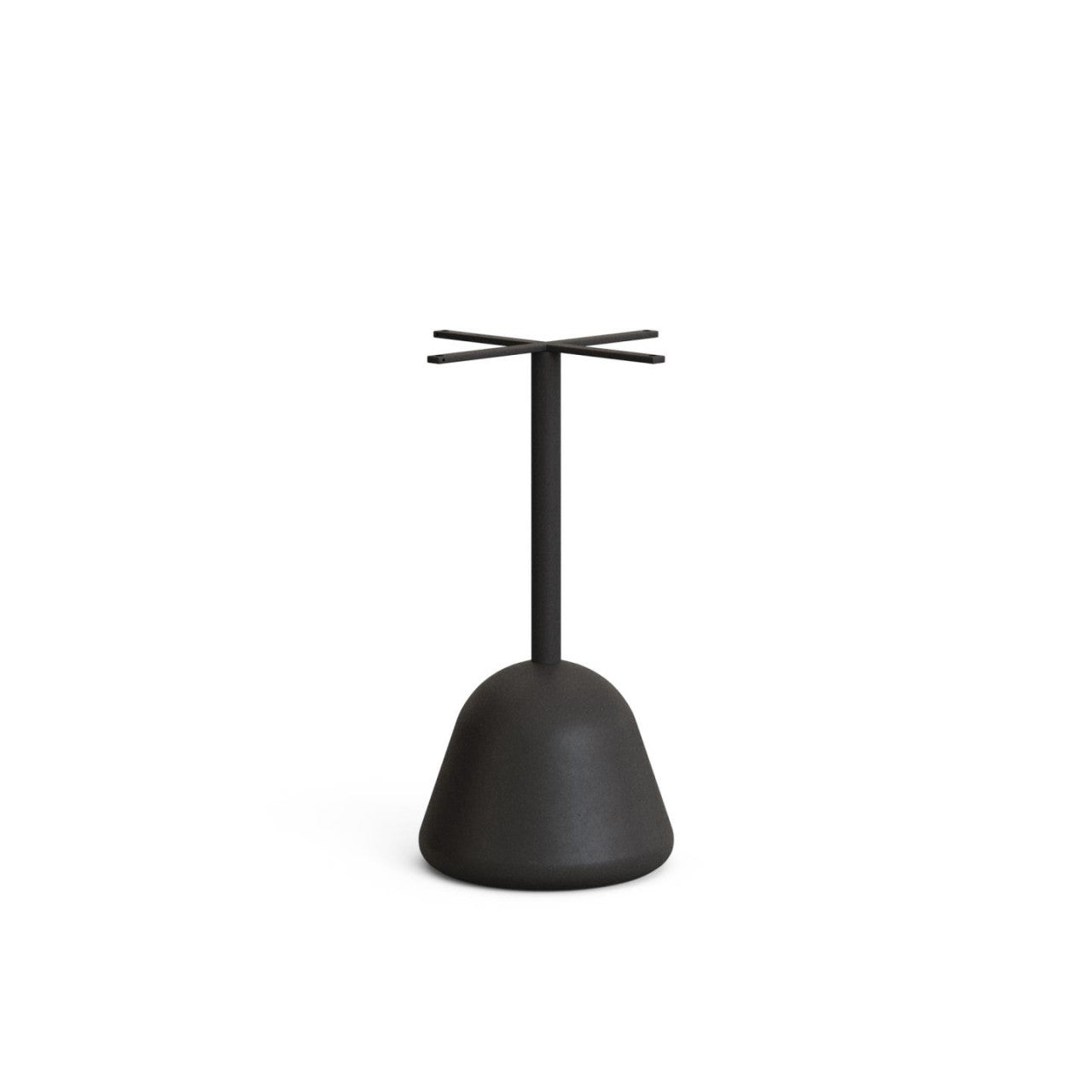 Masa dining exterior maro/neagra din lemn 70 cm Saura Kave Home