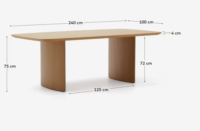 Masa dining maro 100x240 cm Litto Kave Home