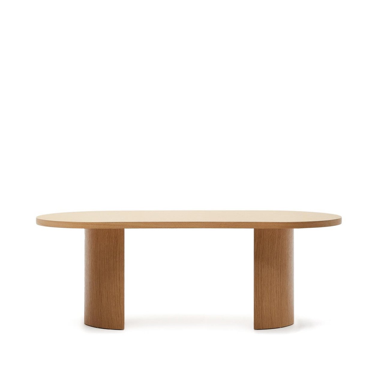Masa dining maro din lemn 100x200 cm Nealy Kave Home
