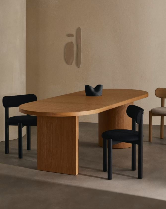 Masa dining maro din lemn 100x240 cm Nealy Kave Home