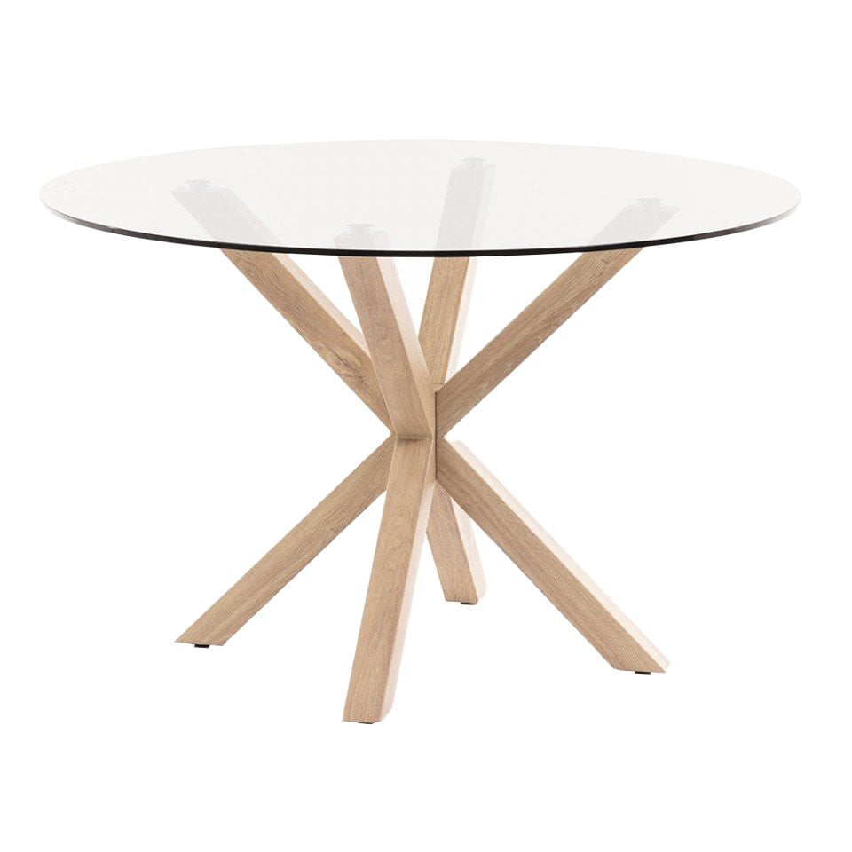 Masa dining maro din sticla 119 cm Argo Kave Home