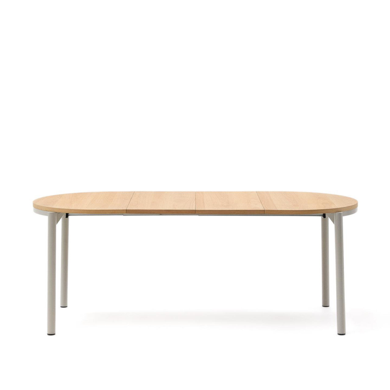 Masa dining maro/gri din lemn 90x120(200) cm Montuiri Kave Home