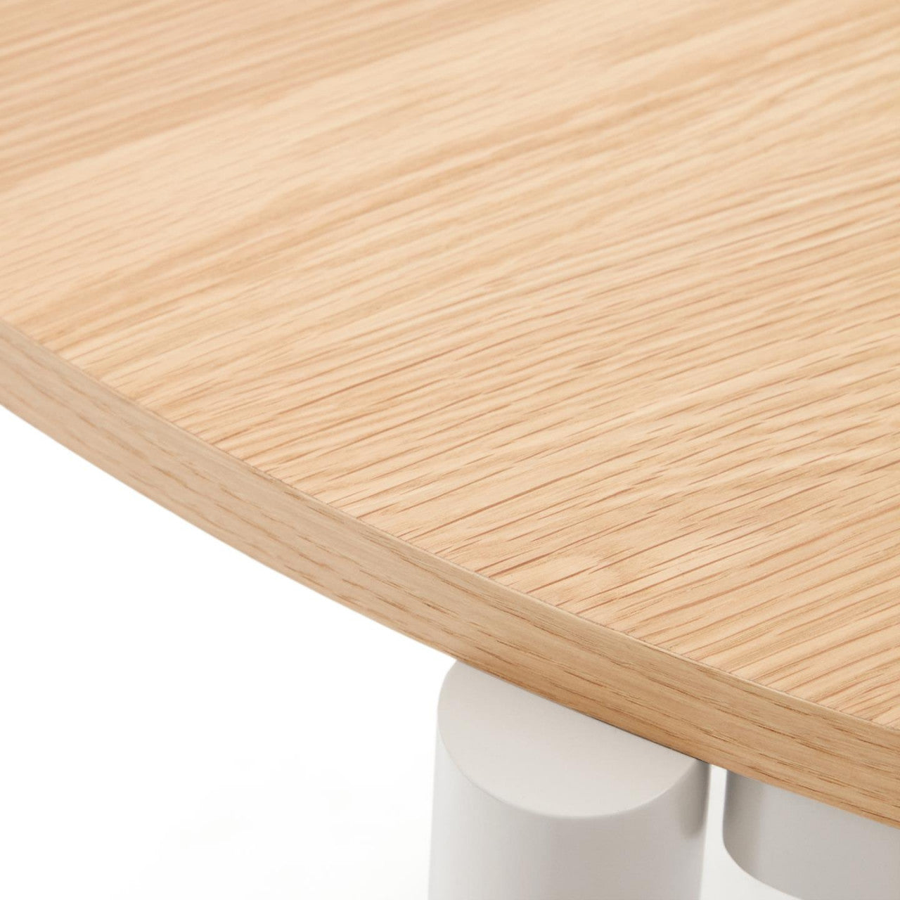 Masa dining maro/gri din lemn 90x120(200) cm Montuiri Kave Home