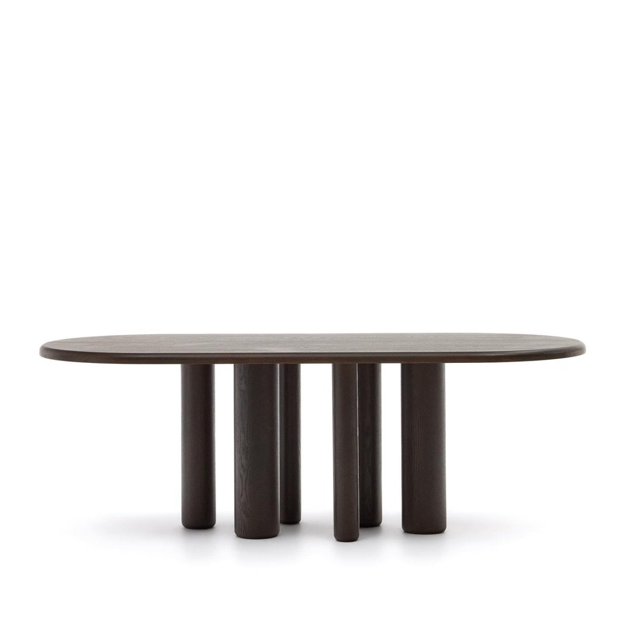 Masa dining neagra din lemn 105x220 cm Mailen Kave Home