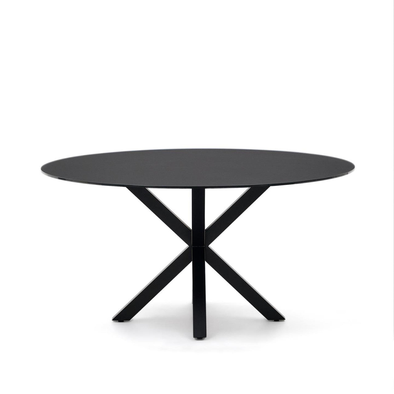 Masa dining neagra din metal 150 cm Argo Kave Home