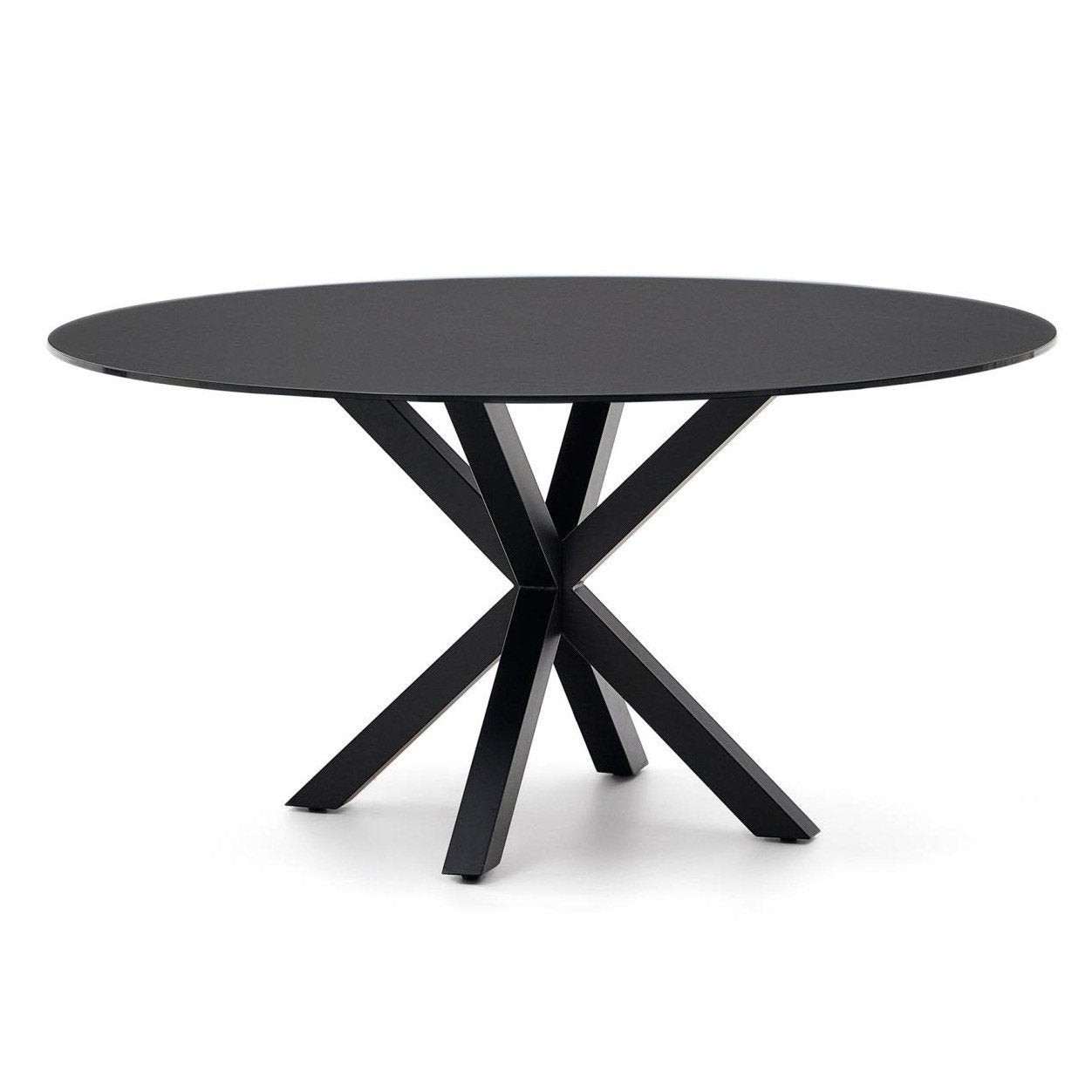 Masa dining neagra din metal 150 cm Argo Kave Home