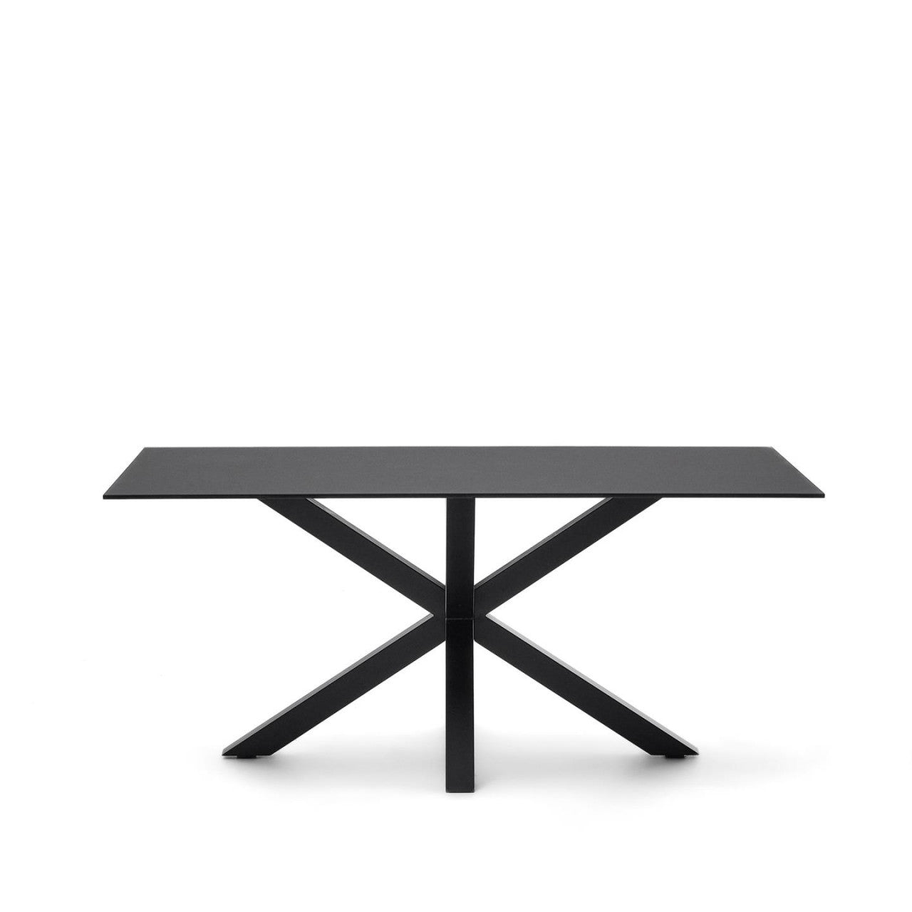 Masa dining neagra din metal 160x90 cm Argo Kave Home