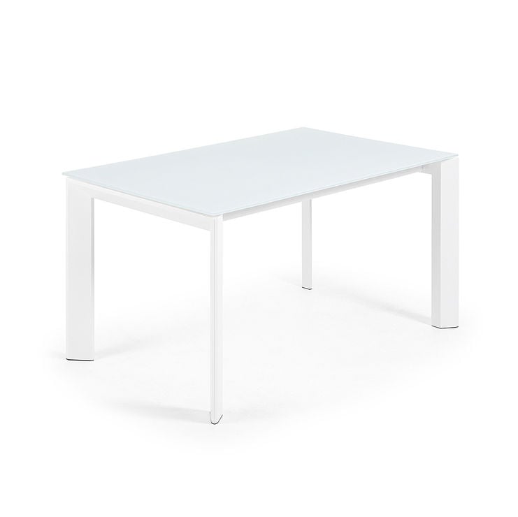 Masa extensibila alba din metal 90x140(200) cm Axis Kave Home