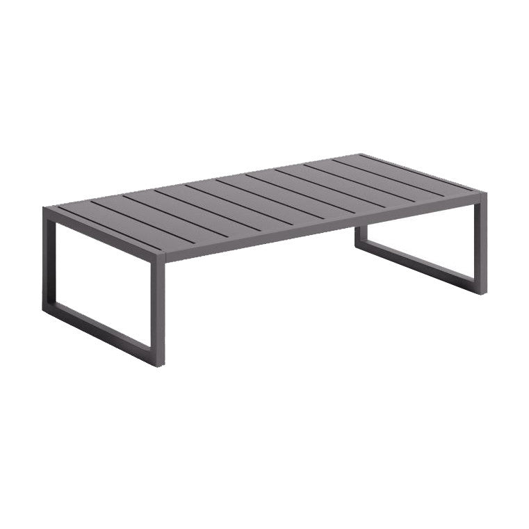 Masa laterala exterior neagra din metal 60x114 cm Comova Kave Home